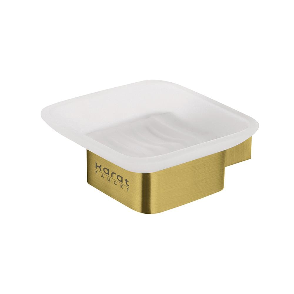 ที่ใส่สบู่ KARAT FAUCET KB-02-212-41 สีขาว-ทองด้าน