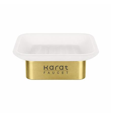 ที่ใส่สบู่ KARAT FAUCET KB-02-212-41 สีขาว-ทองด้าน_1