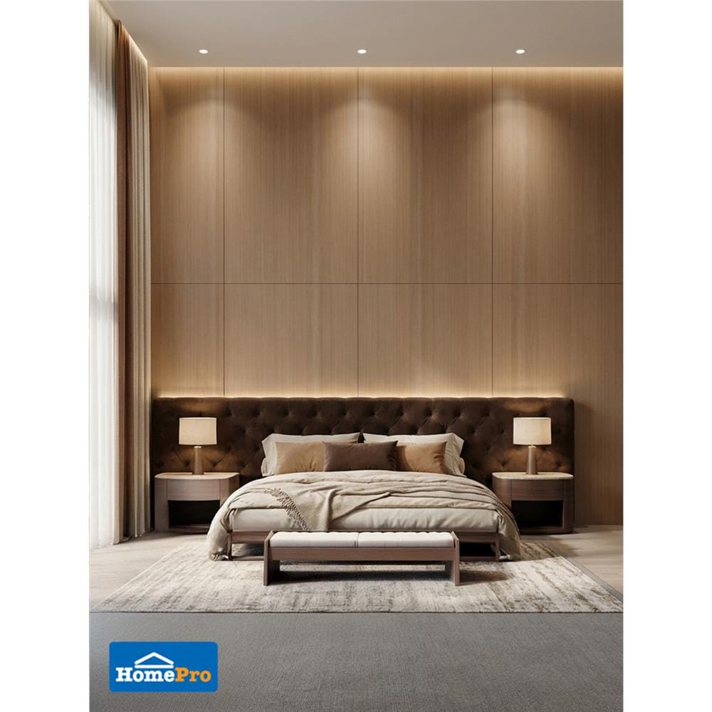 แผ่นตกแต่งผนัง SPC WALL PANEL 122x244 ซม. TARA BROWN COZY