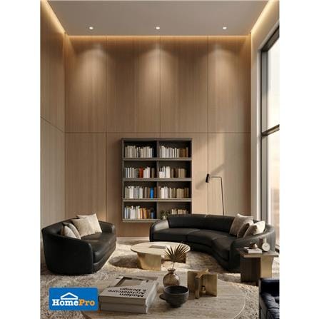 แผ่นตกแต่งผนัง SPC WALL PANEL 122x244 ซม. TARA BROWN COZY_6