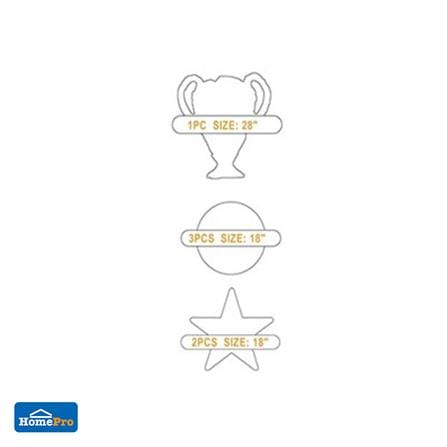 ลูกโป่งฟอยล์ SNAZZ SET CHAMPION CUP 70 นิ้ว สีทอง_4