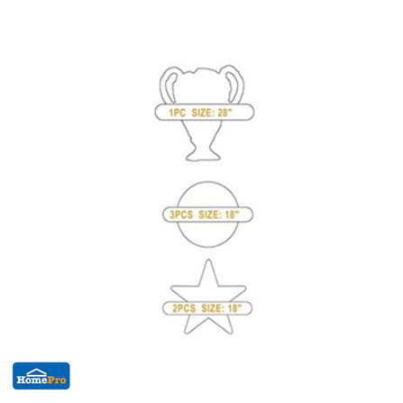 ลูกโป่งฟอยล์ SNAZZ SET CHAMPION CUP 70 นิ้ว สีทอง_4