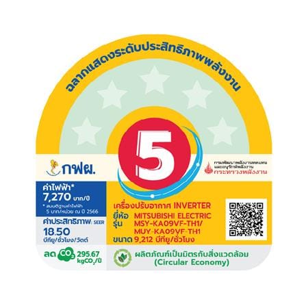 แอร์ผนัง MITSUBISHI MSY-KA09VF 9212 บีทียู อินเวอร์เตอร์_4