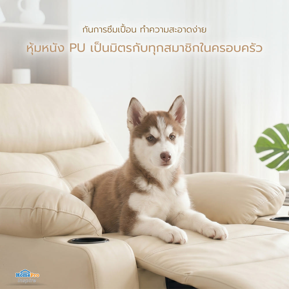 เก้าอี้ปรับนอนไฟฟ้า FURDINI COMPLETE/PET FRIENDLY สีเบจ