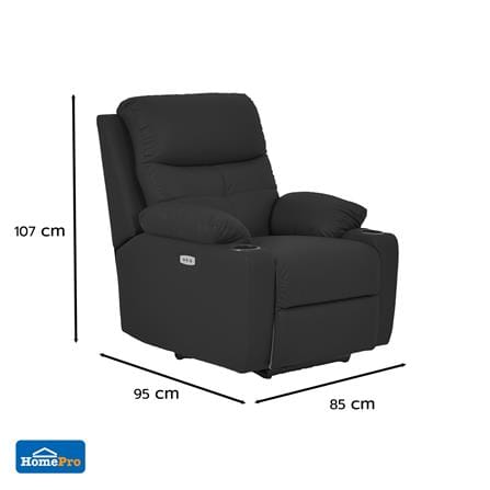 เก้าอี้ปรับนอนไฟฟ้า FURDINI COMPLETE/PET FRIENDLY สีดำ_6