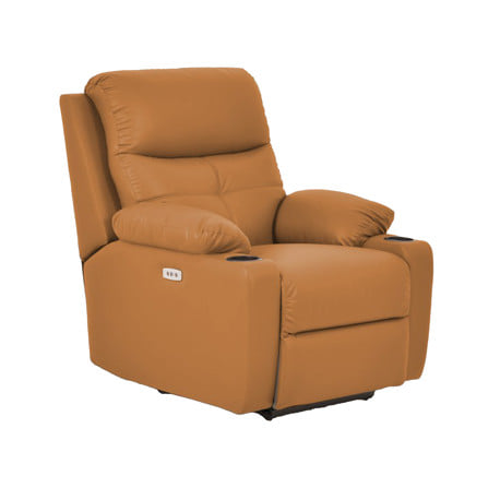 เก้าอี้ปรับนอนไฟฟ้า FURDINI COMPLETE/PET FRIENDLY สีน้ำตาล_1