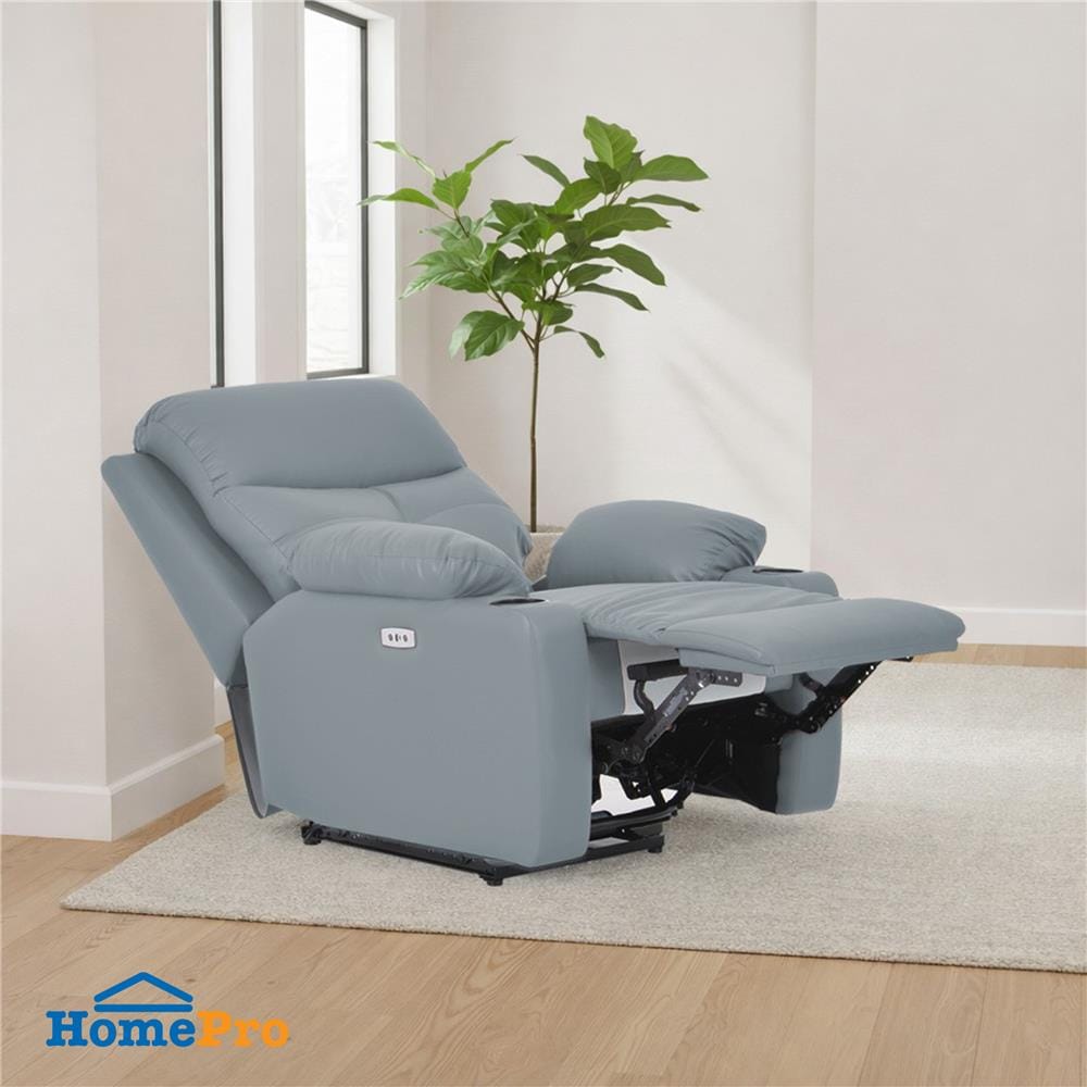 เก้าอี้ปรับนอนไฟฟ้า FURDINI COMPLETE/PET FRIENDLY สีฟ้าอมเทา