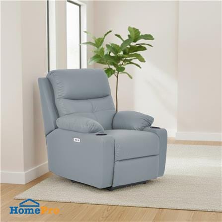 เก้าอี้ปรับนอนไฟฟ้า FURDINI COMPLETE/PET FRIENDLY สีฟ้าอมเทา_3