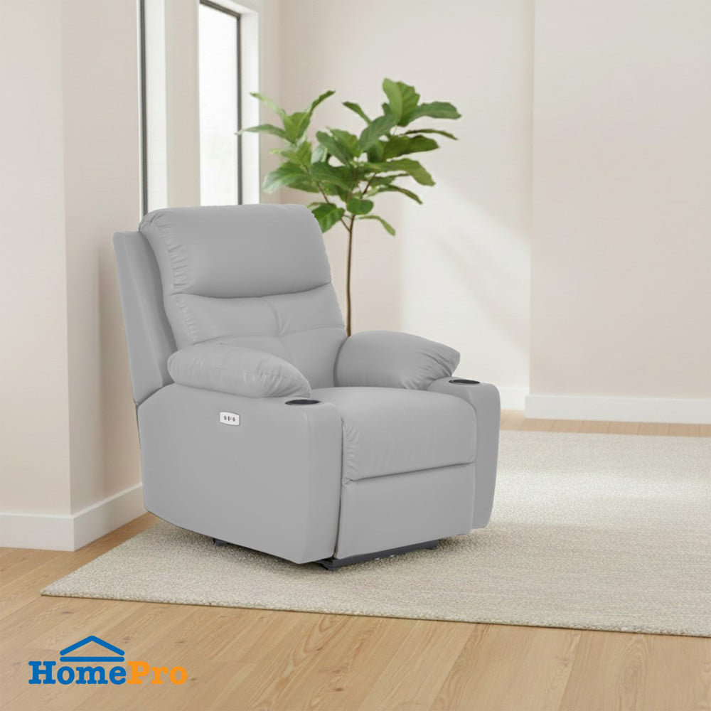 เก้าอี้ปรับนอนไฟฟ้า FURDINI COMPLETE/PET FRIENDLY สีเทา