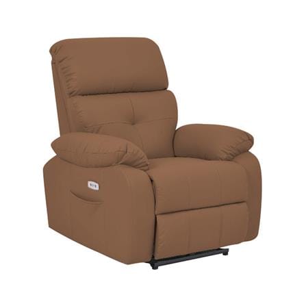 เก้าอี้ปรับนอนไฟฟ้า FURDINI CHARLIE/PET FRIENDLY สีน้ำตาลเข้ม