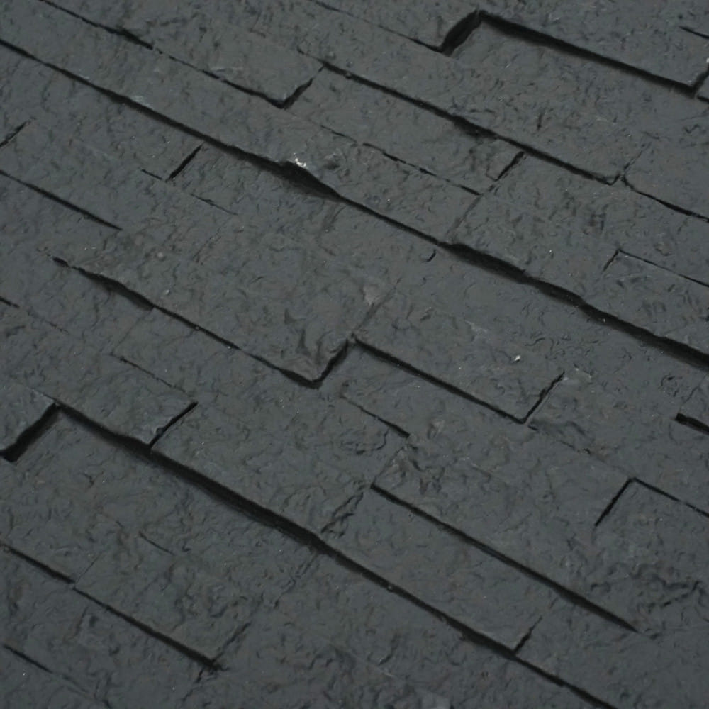 แผ่นตกแต่งผนัง PU 60x120 ซม. TARA BRICK ROCK BLACK