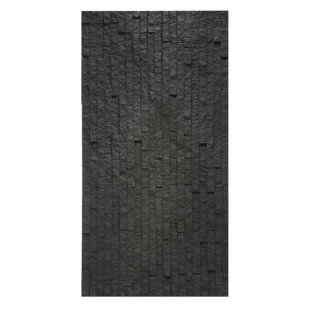 แผ่นตกแต่งผนัง PU 60x120 ซม. TARA BRICK ROCK BLACK_0