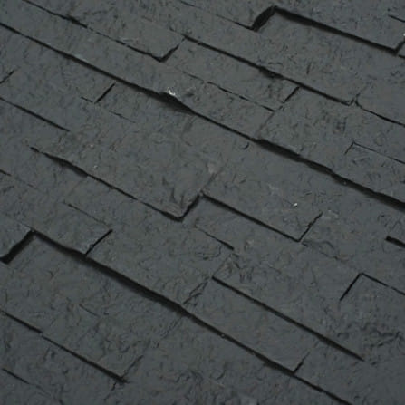 แผ่นตกแต่งผนัง PU 60x120 ซม. TARA BRICK ROCK BLACK_1
