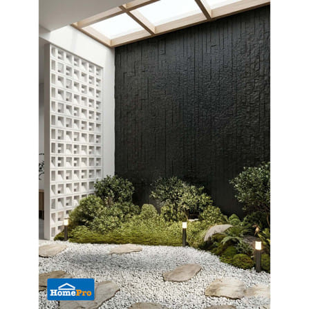 แผ่นตกแต่งผนัง PU 60x120 ซม. TARA BRICK ROCK BLACK_2