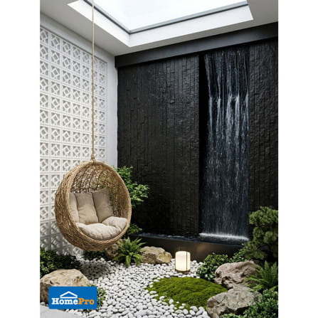 แผ่นตกแต่งผนัง PU 60x120 ซม. TARA BRICK ROCK BLACK_8
