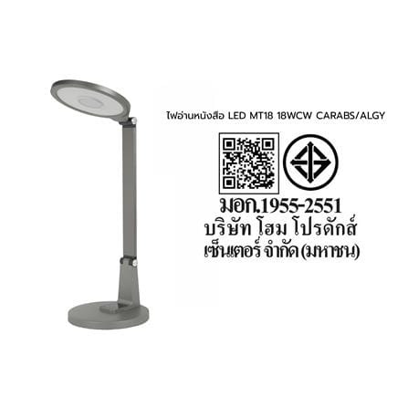 ไฟอ่านหนังสือ LED CARINI MT18 18 วัตต์ สีเทา_11
