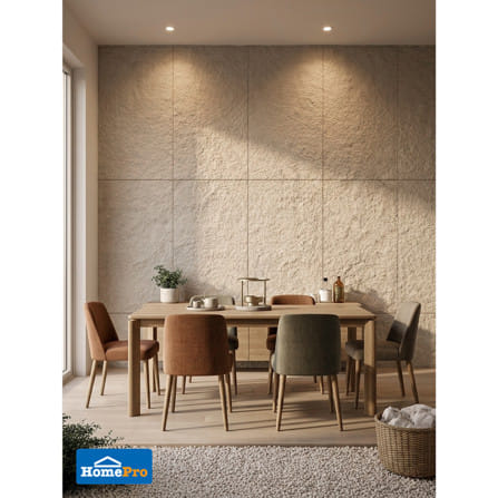 แผ่นตกแต่งผนัง PU 60x120 ซม. TARA ROCK VILLA WHITE_4