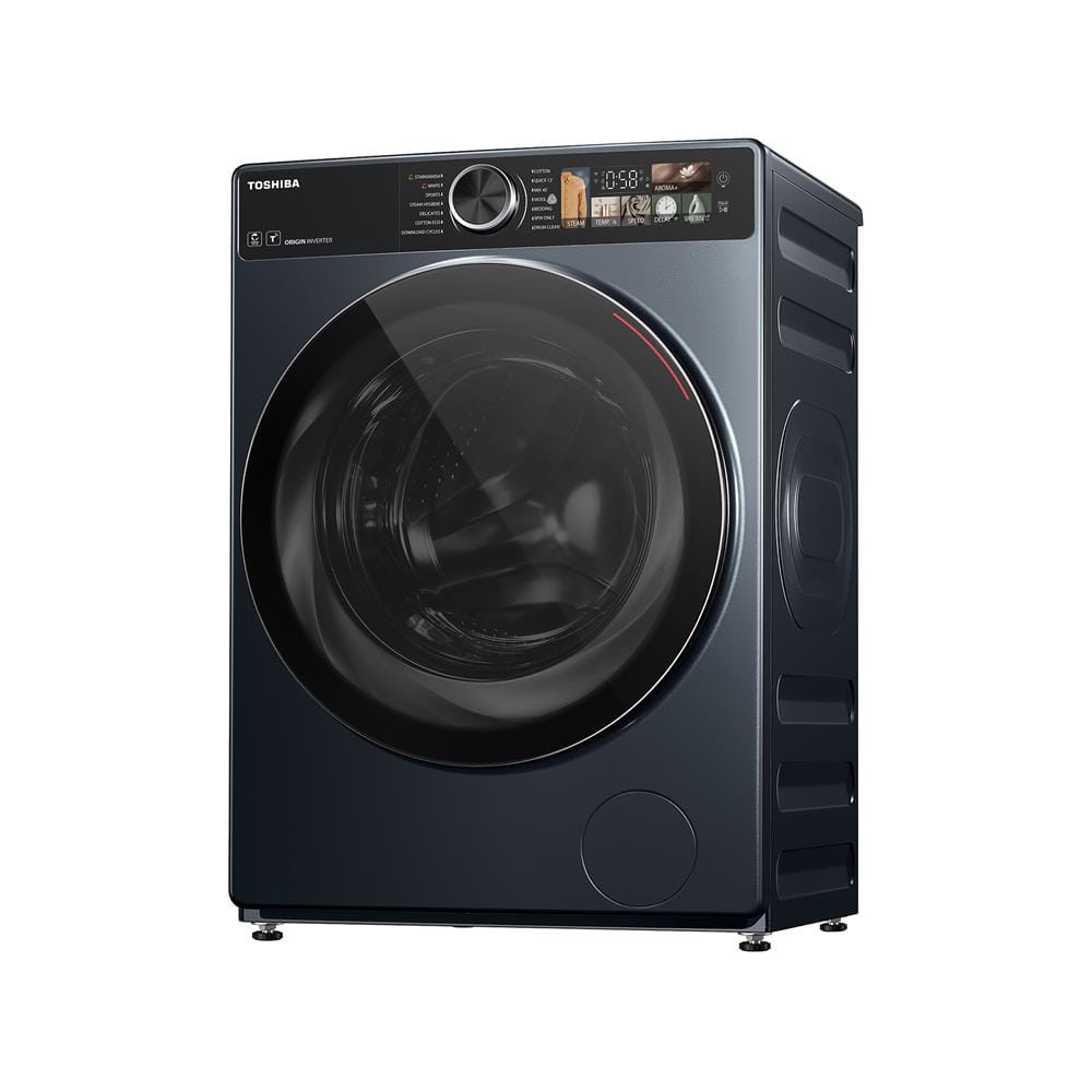 เครื่องซักอบผ้าฝาหน้า TOSHIBA TWD-T25BZP140MWT(MG) 13/8 กก. อินเวอร์เตอร์ สีเทาดำ