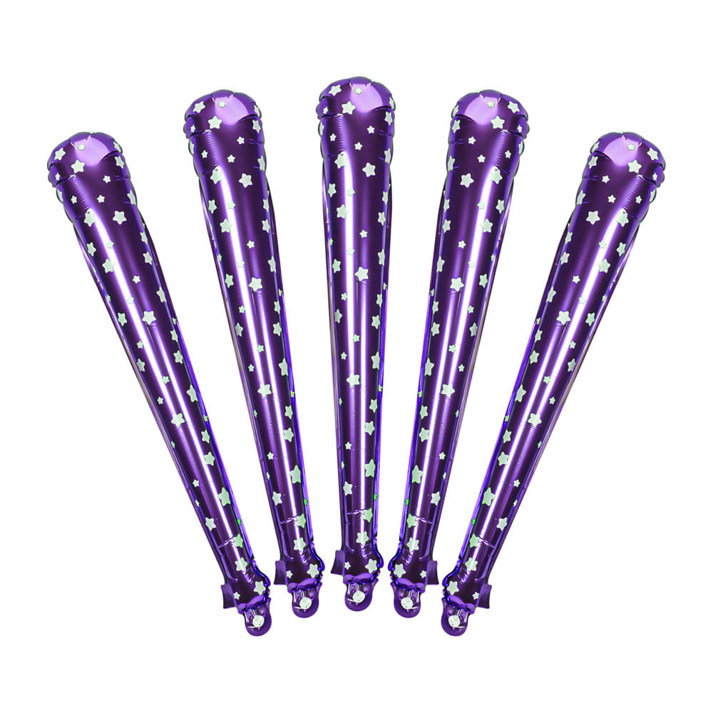 ลูกโป่งฟอยล์ กระบองเชียร์ SNAZZ 28 นิ้ว สีม่วง