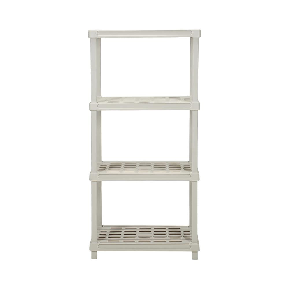 ชั้นพลาสติก 4 ชั้น STACKO 60x35x127 ซม. สีเทาอ่อน