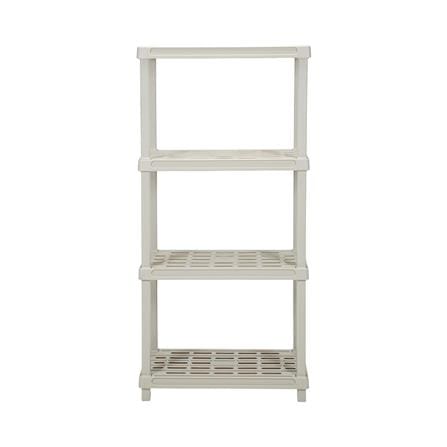 ชั้นพลาสติก 4 ชั้น STACKO 60x35x127 ซม. สีเทาอ่อน_2