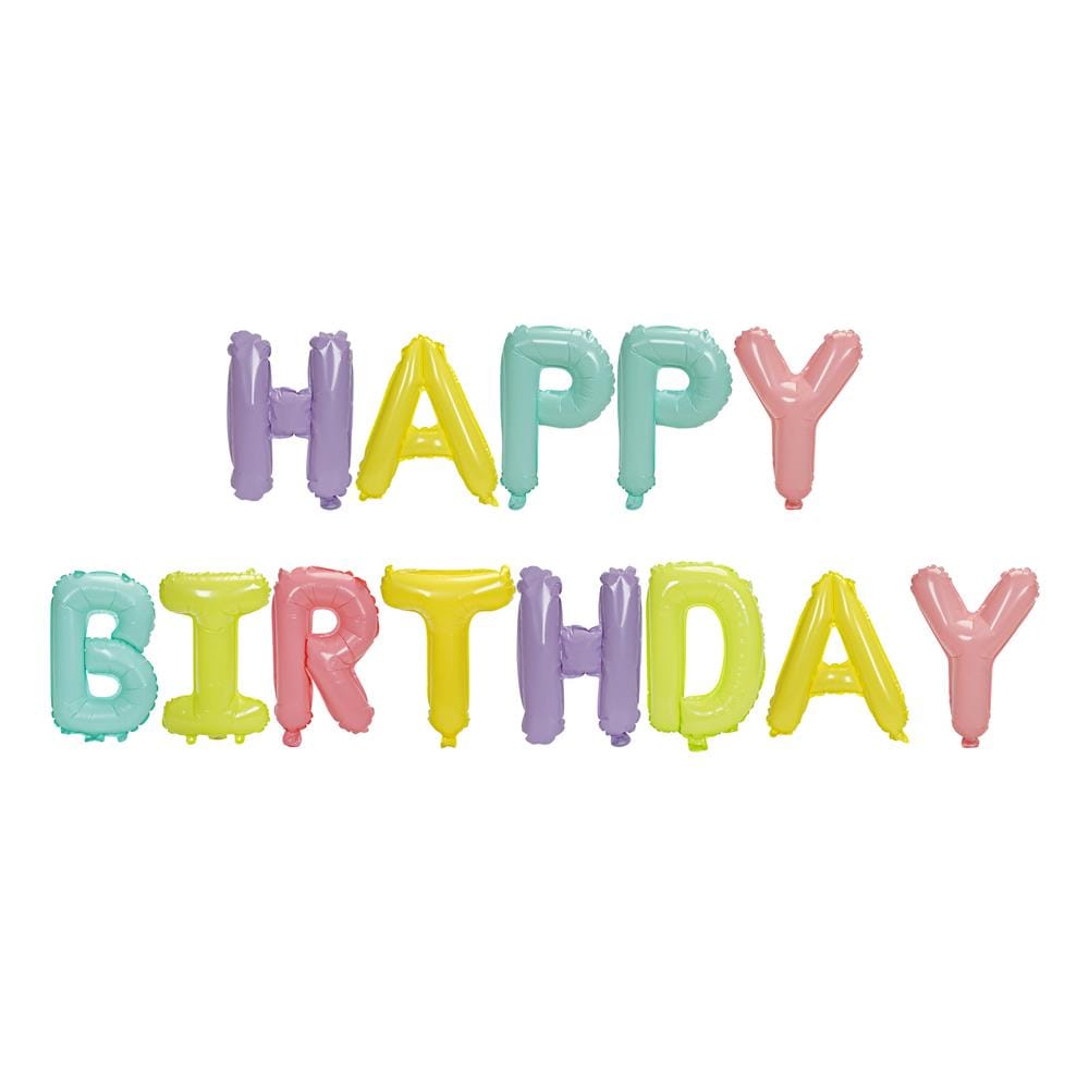 ลูกโป่งฟอยล์ HAPPY BIRTHDAY SIGN SNAZZ 16 นิ้ว สีรุ้ง
