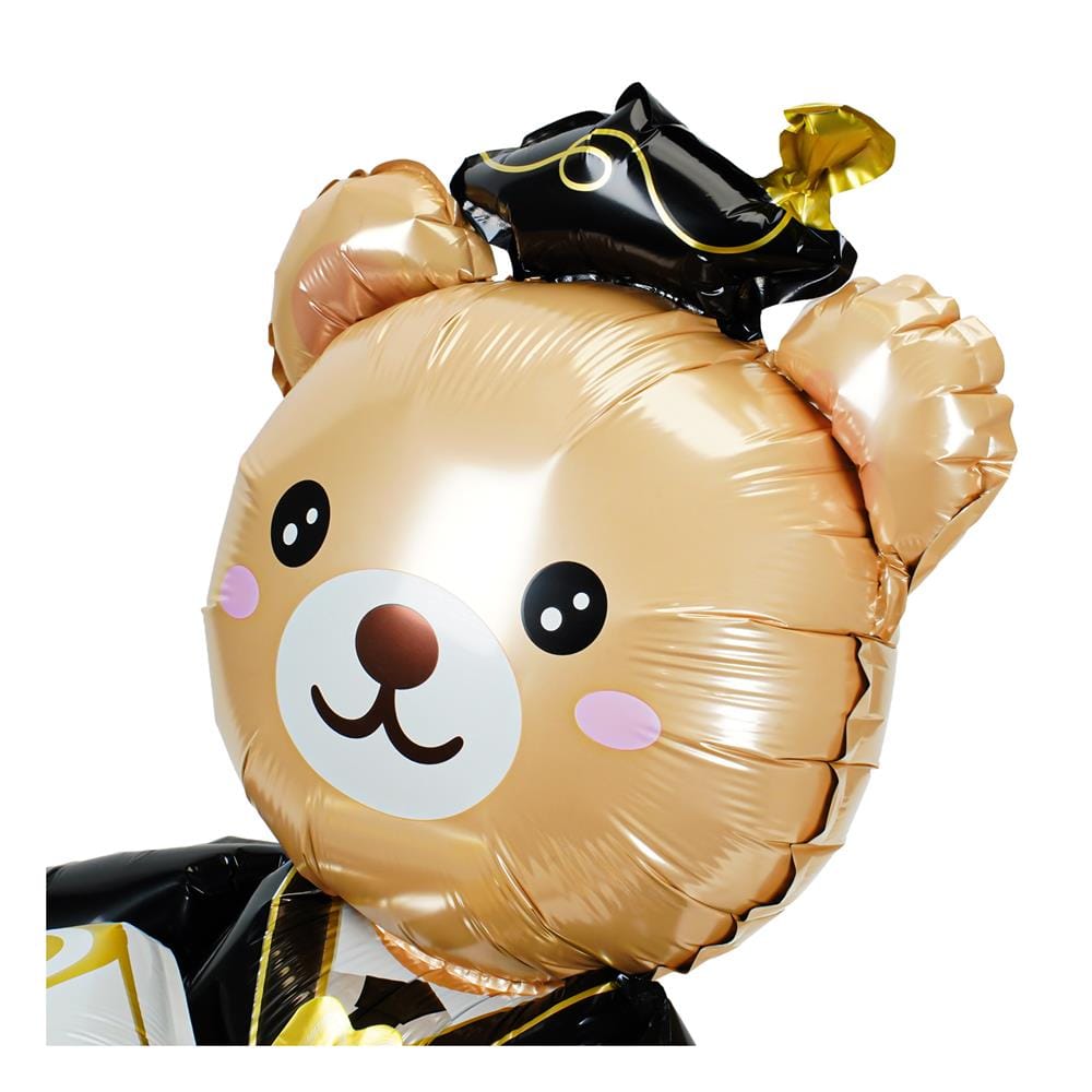 ลูกโป่งฟอยล์ GRADUATION BEAR SNAZZ 28 นิ้ว สีขาว/ดำ
