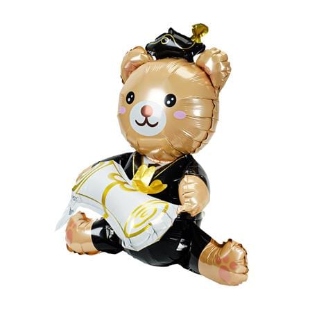 ลูกโป่งฟอยล์ GRADUATION BEAR SNAZZ 28 นิ้ว สีขาว/ดำ_1