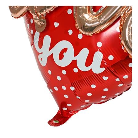 ลูกโป่งฟอยล์ LOVE HEART SNAZZ 24 นิ้ว สีแดง_2