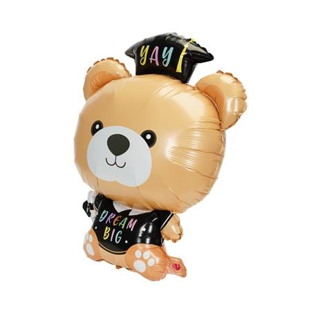 ลูกโป่งฟอยล์ SNAZZ BEAR GRADUATION SET 29 นิ้ว สีดำ_2