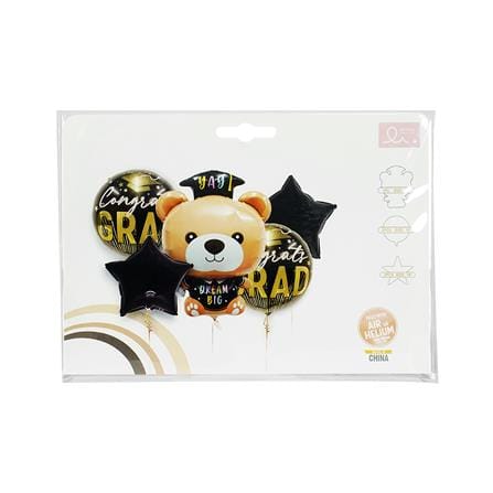 ลูกโป่งฟอยล์ SNAZZ BEAR GRADUATION SET 29 นิ้ว สีดำ_5