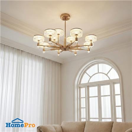 ไฟช่อ LED CARINI KM9855-8+4 132 วัตต์ DAYLIGHT/COOL WHITE/WARM WHITE 12 หัว_3