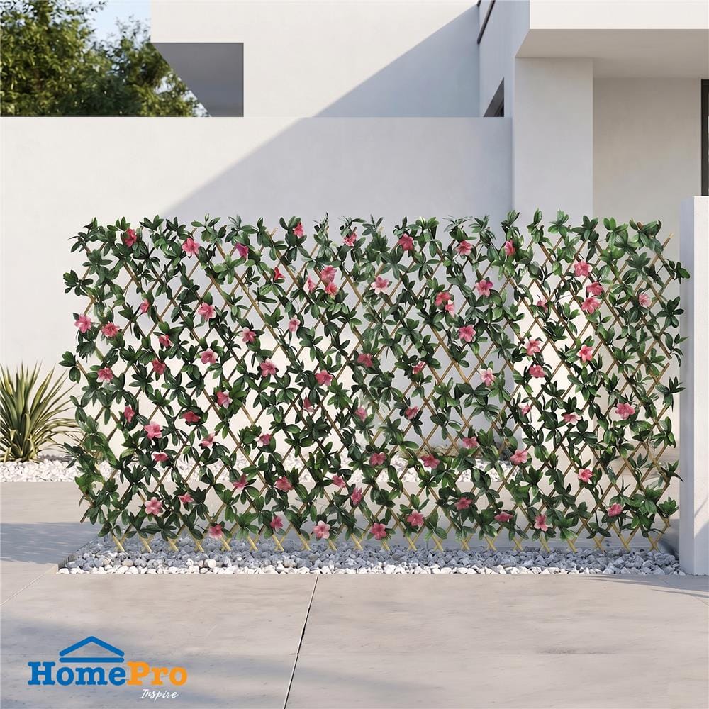 รั้วไม้อเนกประสงค์ ยืด-หด SPRING FLOWER 200x100 ซม._1