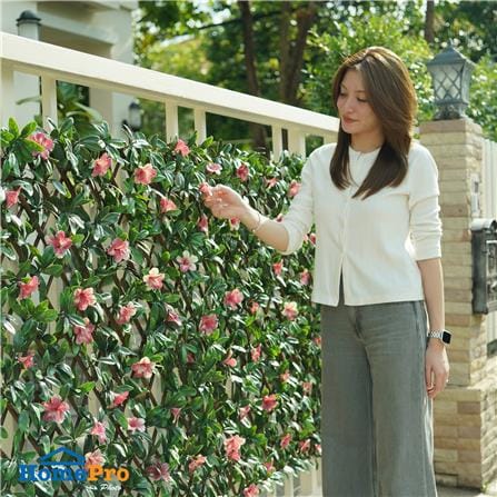 รั้วไม้อเนกประสงค์ ยืด-หด SPRING FLOWER 200x100 ซม._5