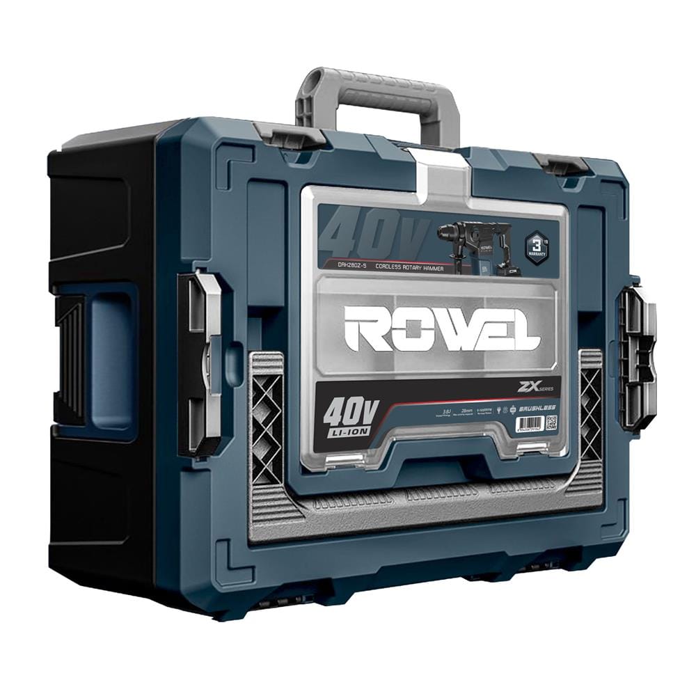สว่านโรตารี่ไร้สาย (พร้อมแบตเตอรี่) ROWEL DRH280ZX-S 40 โวลต์