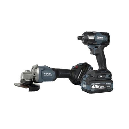 ชุดบล็อคกระแทกและเครื่องเจียรไร้สาย (พร้อมแบตเตอรี่) ROWEL CSD402ZX 40 โวลต์_0