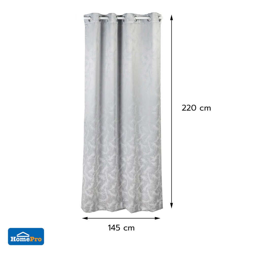 ผ้าม่าน EYELET HOME LIVING STYLE CAYLA UV 145x220 ซม. สีเทา