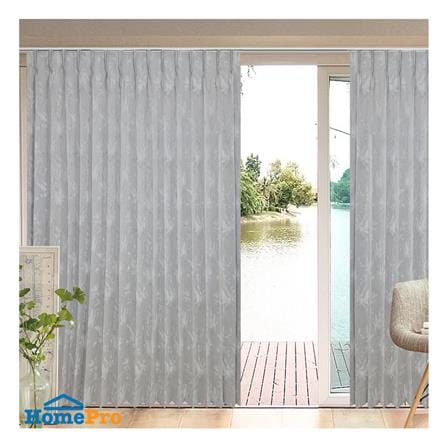 ผ้าม่านจีบ BENETTA MURRAY UV 160x220 ซม. สีเทา_4