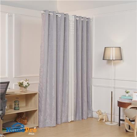 ผ้าม่าน EYELET HOME LIVING STYLE CHANA UV 140x220 ซม. สีเทา_4