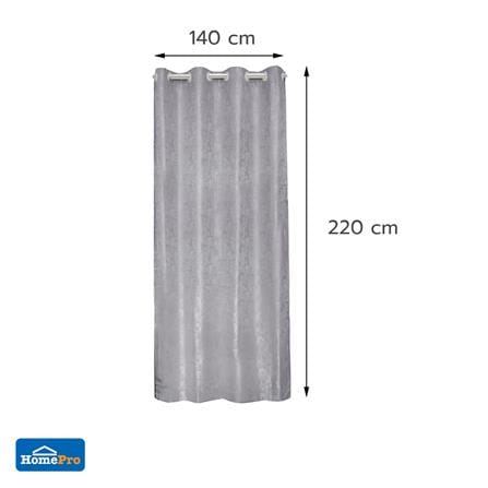 ผ้าม่าน EYELET HOME LIVING STYLE CHANA UV 140x220 ซม. สีเทา_6
