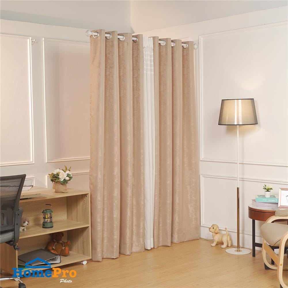 ผ้าม่าน EYELET HOME LIVING STYLE CHANA UV 140x220 ซม. สีน้ำตาล