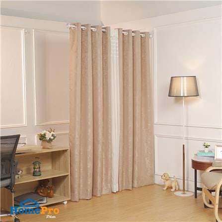 ผ้าม่าน EYELET HOME LIVING STYLE CHANA UV 140x220 ซม. สีน้ำตาล_4