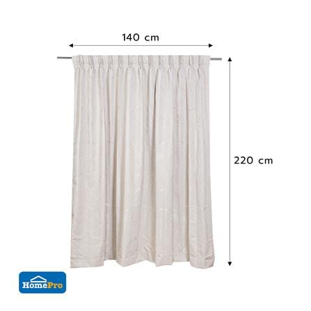 ผ้าม่านจีบ BENETTA WALKEN UV 140x220 ซม. สีครีม_7