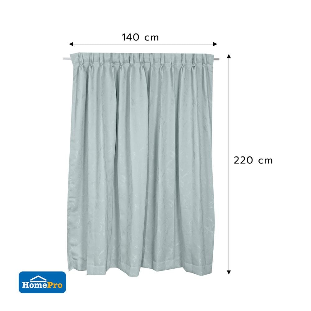 ผ้าม่านจีบ BENETTA HAMBLE UV 140x220 ซม. สีเขียว