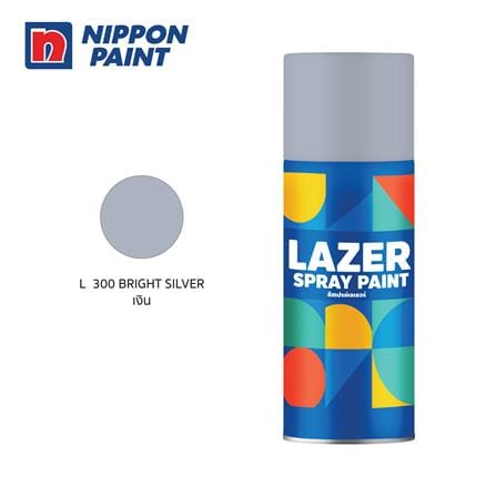 สีสเปรย์ LAZER L300 สีเงิน 400 ซีซี_0