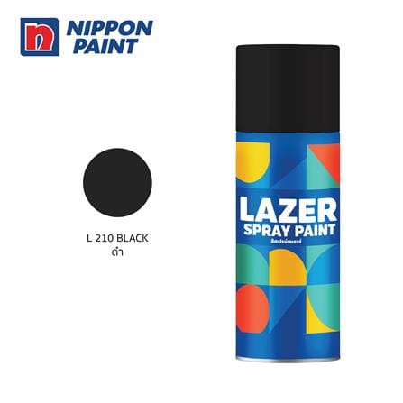 สีสเปรย์ LAZER L210 สีดำ 400 ซีซี_0
