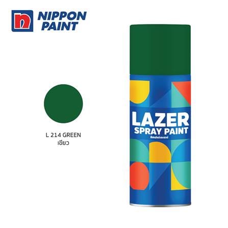 สีสเปรย์ LAZER L214 สีเขียว 400 ซีซี