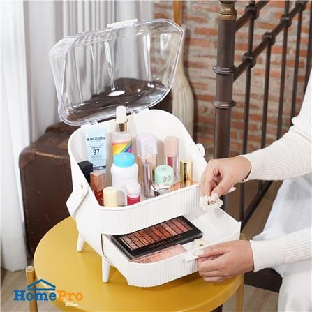 ชุดกล่องลิ้นชัก MAKE UP STACKO AIRA 28.5x20x38.5 ซม. สีขาว_6