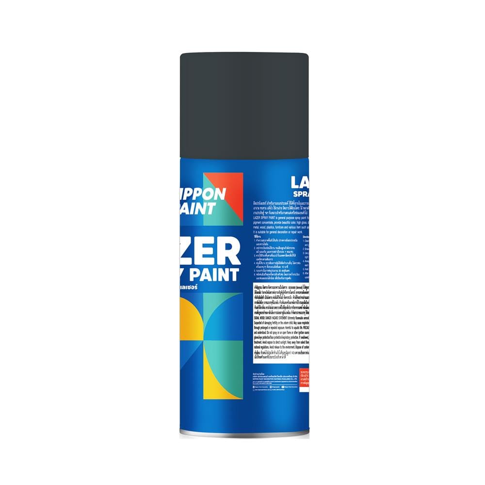 สีสเปรย์ LAZER L212 สีดำด้าน 400 ซีซี