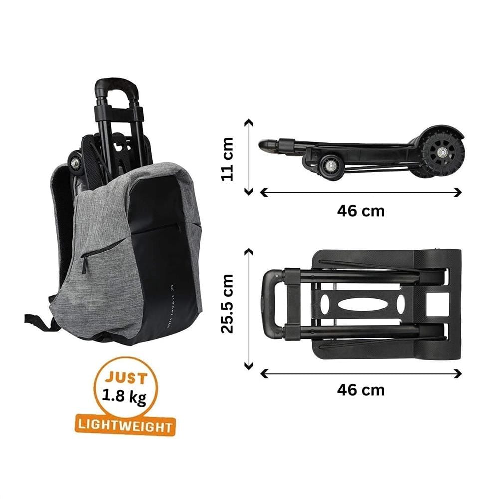 รถเข็น 2 ล้อพับได้ BARCO FOCA-004-BLK 25 กก. สีดำ